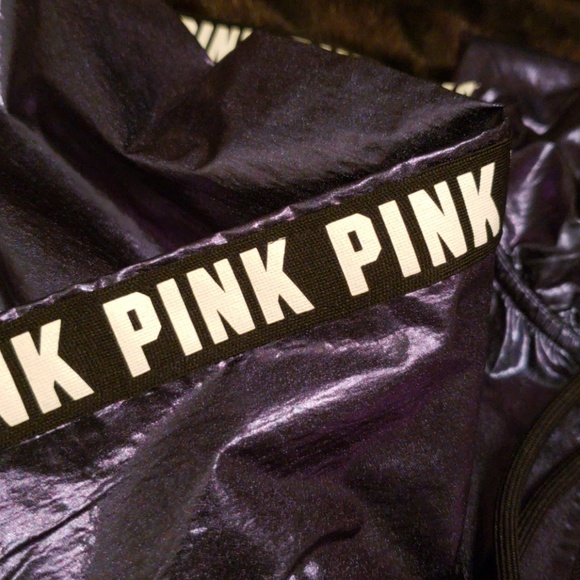 🆕️VICTORIA'S SECRET PINK Metallic Anorak Jacket - Picture 3 of 3